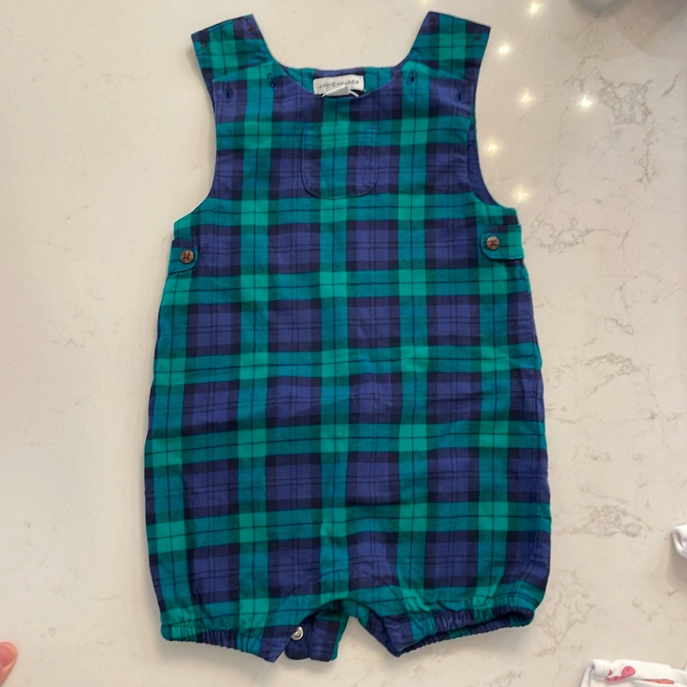 Plaid onesie Janie and Jack